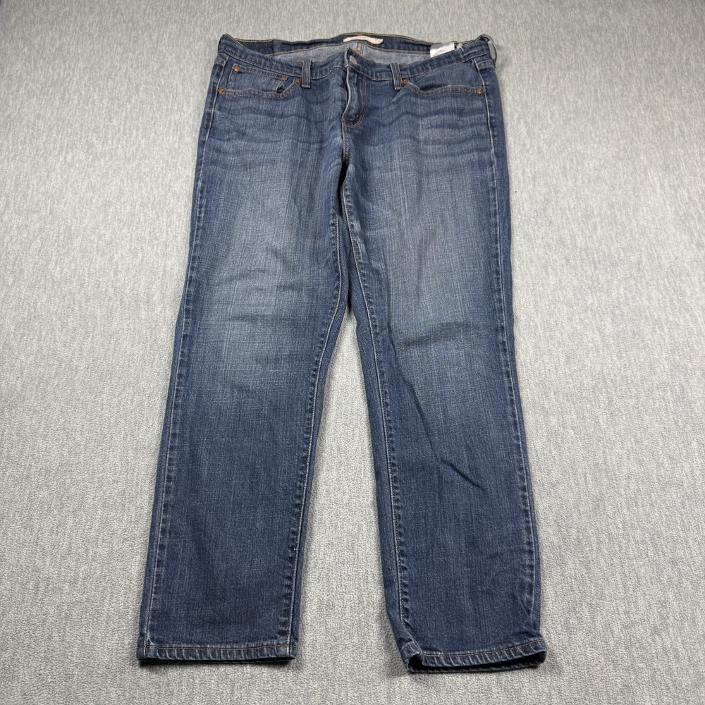 Levi's‎ Jeans Women 31 Medium Wash Boyfriend Mid Rise Stretch Blue Denim Pants